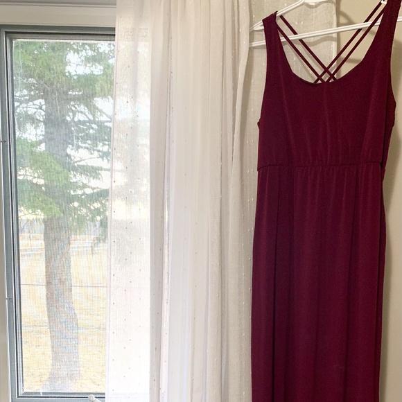 Bordeaux Maxi Dress - Picture 1 of 6